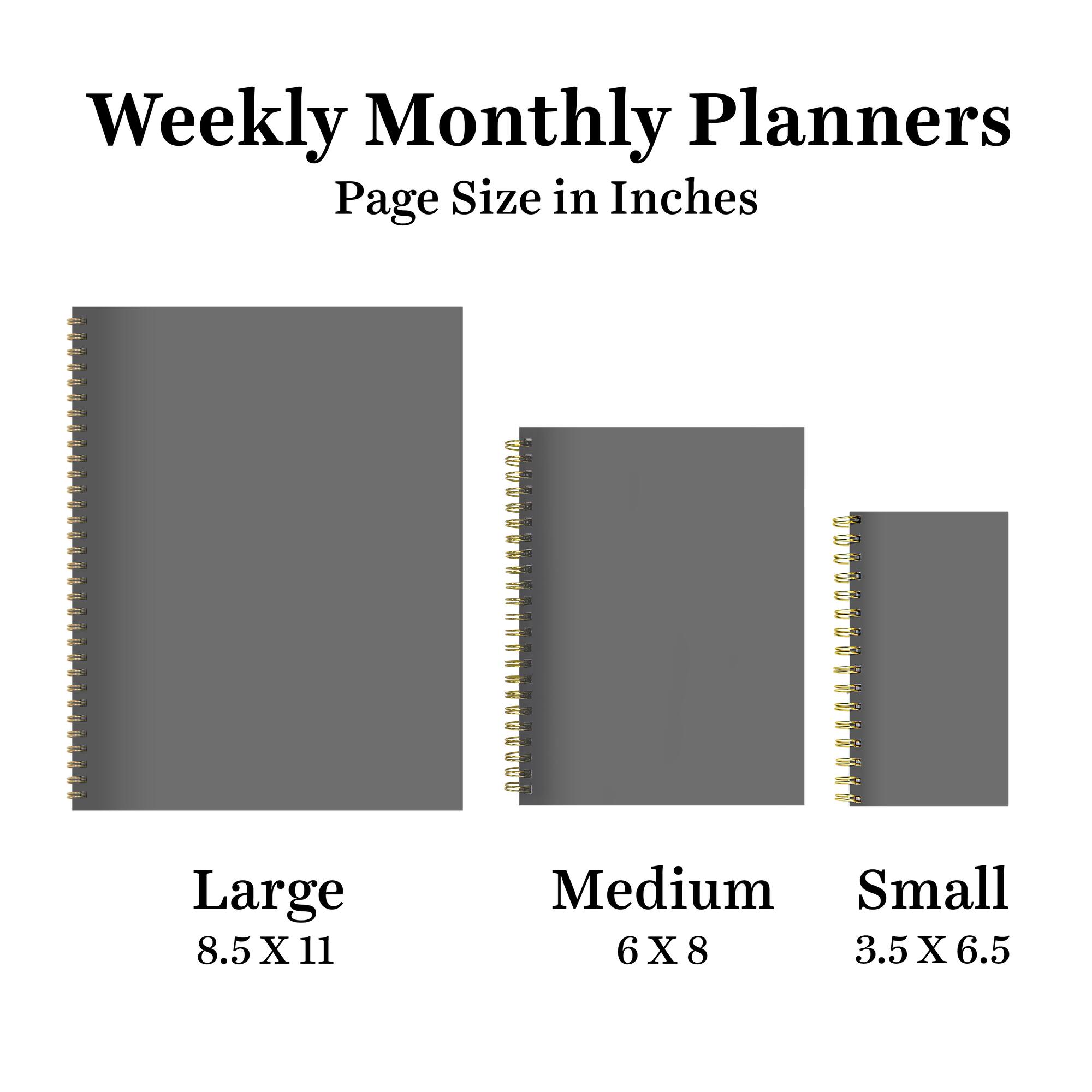 TF Publishing Large Leather Compass Weekly Monthly Planner